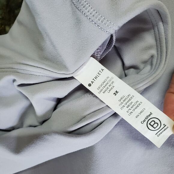 Athleta Women's Conscious Crop Bra Plus Size 3X DD+ Light Lavender - Picture 10 of 16